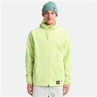 Burton Men's Oak Pullover Hoodie - Glow Yellow Green Heather