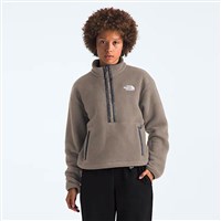 The North Face Women's Fleeski 1/4 Zip Pullover - Mocha Brown
