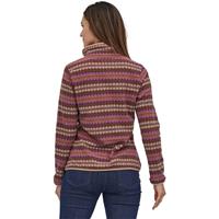 Patagonia Micro D Snap-T Pullover - Women's - Diamond Stripe / Sisu Brown (DISB)