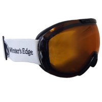 Winter's Edge Double Lens Goggle (White Strap) - White Frame w/ Amber Lens (A59)