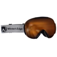 Winter's Edge Double Lens Goggle (White Strap) - White Frame w/ Amber Lens (A59)