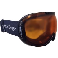 Winter's Edge Double Lens Goggle - Black Frame w/ Rose Lens