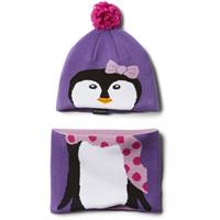 Columbia Infant Snow More Hat and Gaiter Set - Youth - Grape Gum Penguin